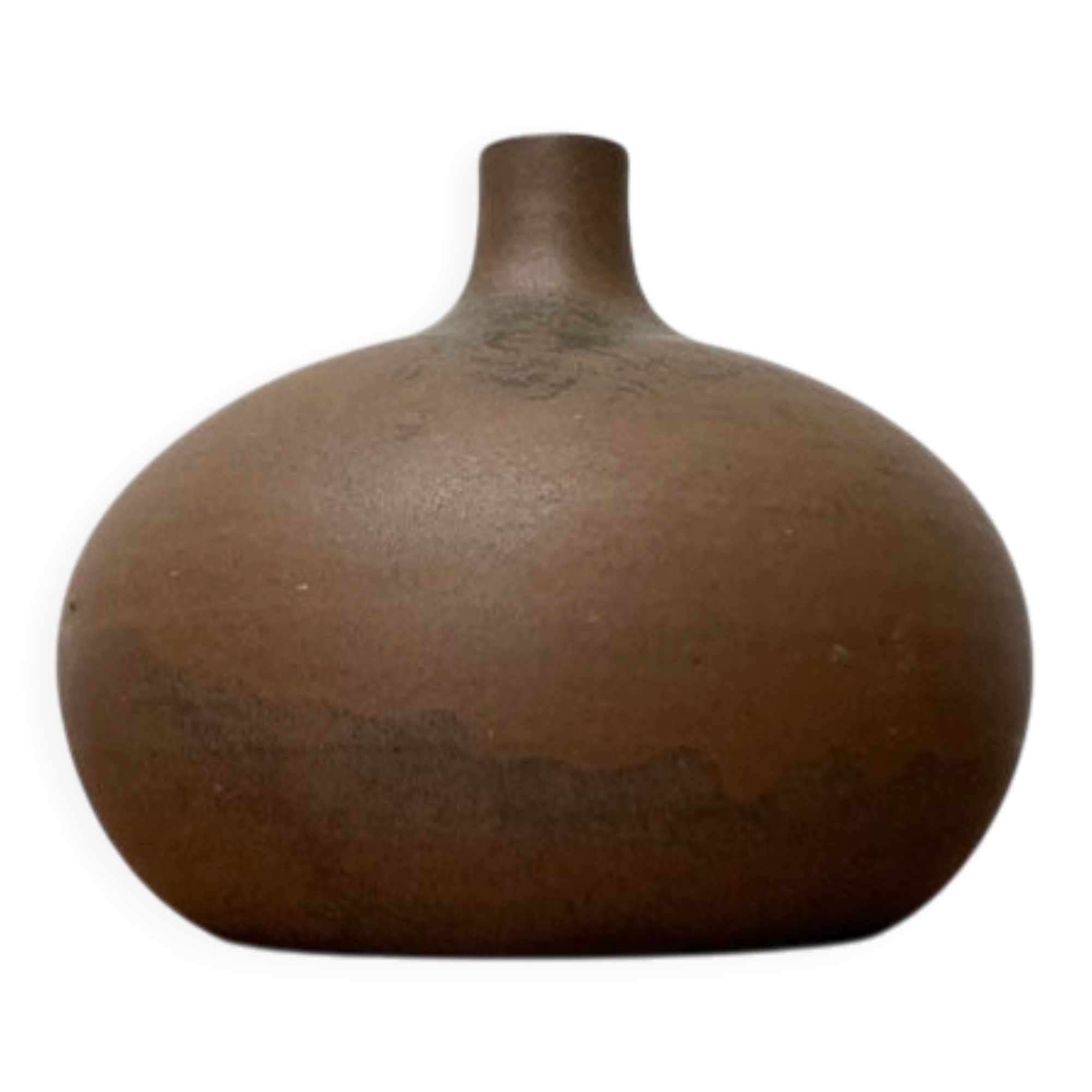 Minimalist ceramic vase from a German studio by Siegfried Gramann for Töpferhof Römhild, 1960s.