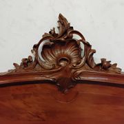 Headboard made of carved wood