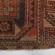 Antique Classic Red Black Persian Runner Rug, 103x287Cm