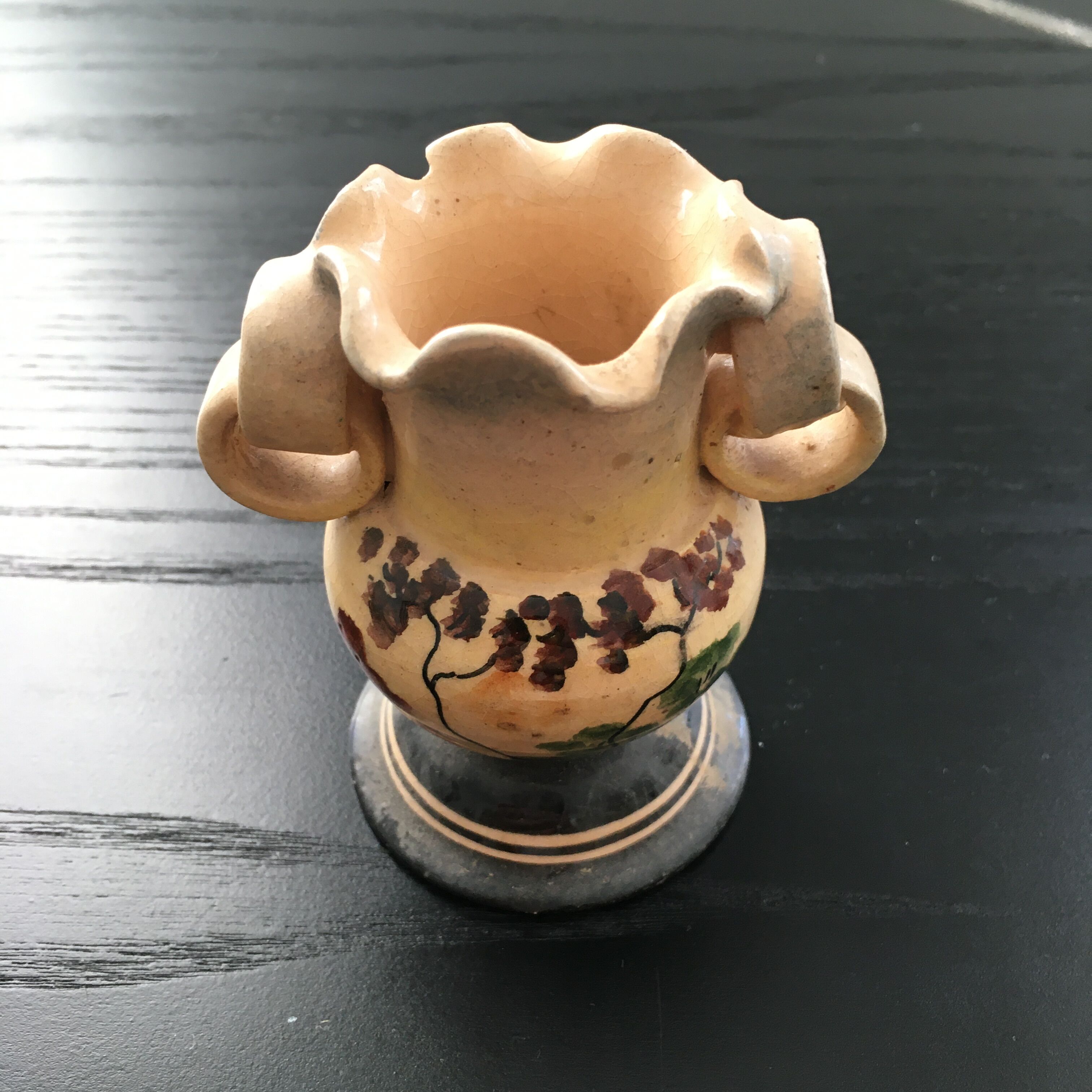 Vase miniature décor arbres
