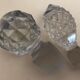 Ensemble de 2 flacons cristal et verre