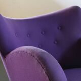 Vintage Danish 1930s club lounge chair, style of Fritz Hansen & Flemming Lassen