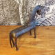 Cheval mythique en bronze art Burkinabé