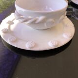 Breakfast service crafted earthenware