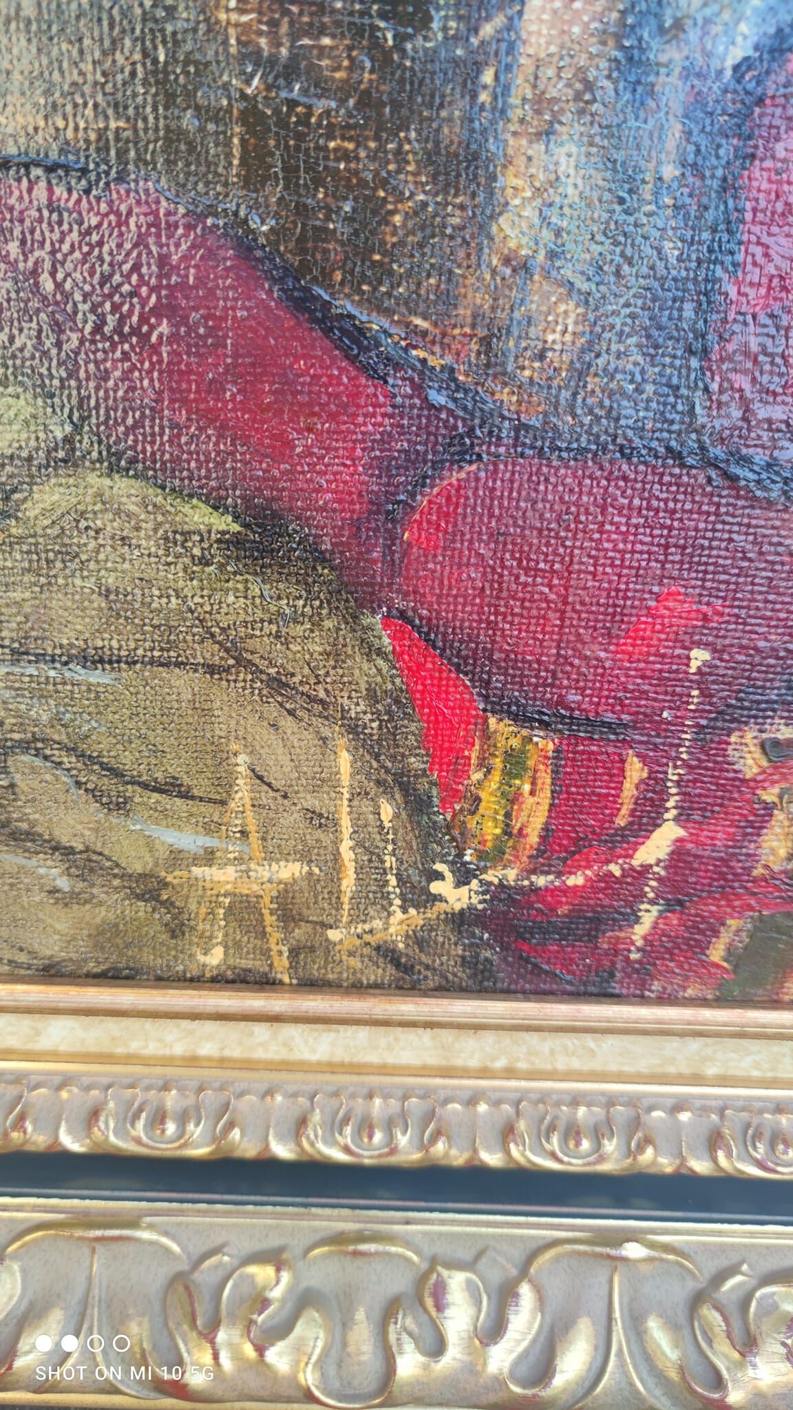 Painting in homage to Toulouse-Lautrec