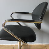 Pair of swivel office chairs