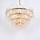 Chandelier Kalmar 'Corina', gilded brass and glass, Austria, 1970.