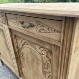 Parisian buffet in raw wood