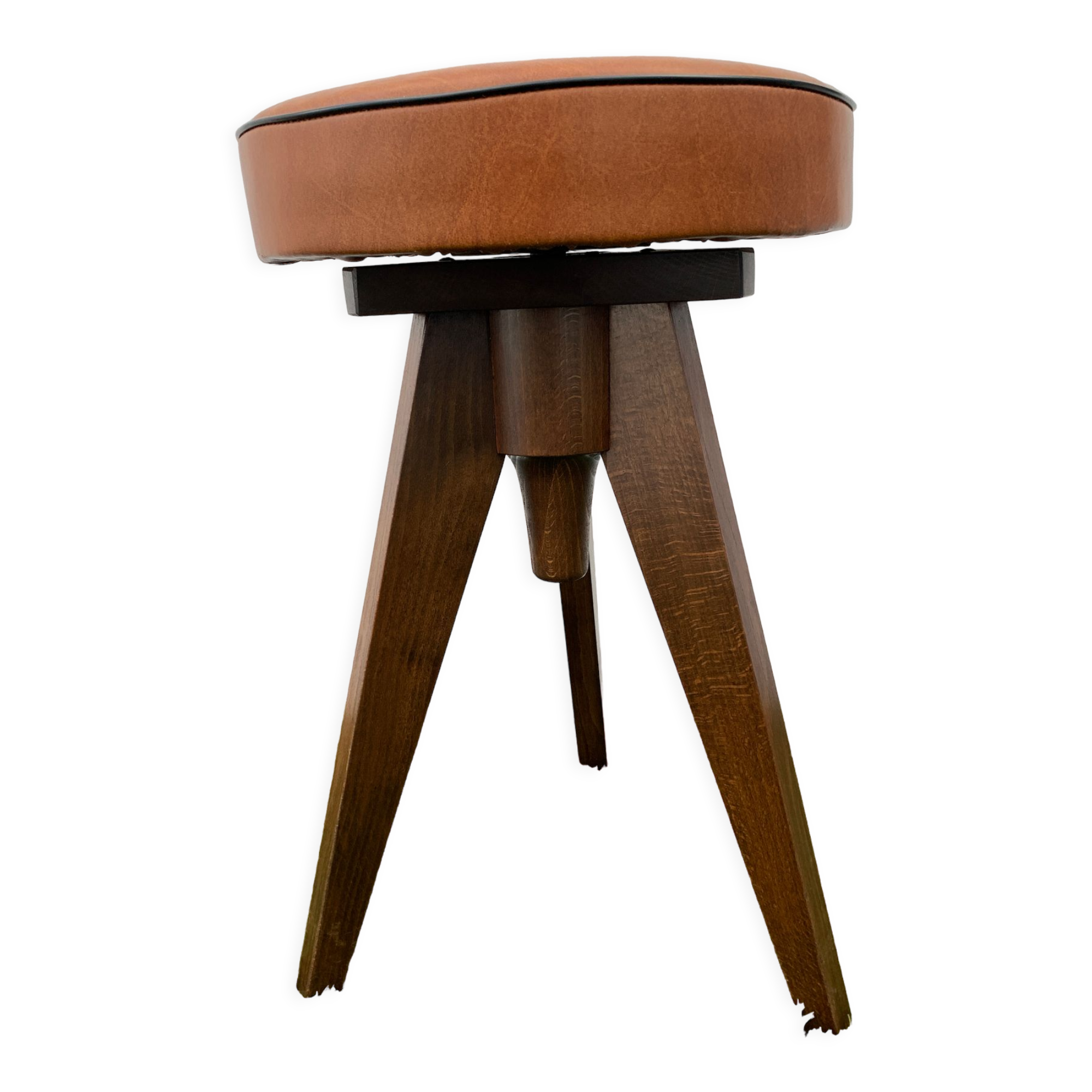 German piano stool, height adjustable, design Reiner Modell, 1950