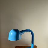 Lampe années 80 en acier, par aluminor - bleu
