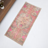 1x3 turkish vintage rug,1x3 doormat,91x43 cm,1.5x2.12 ft