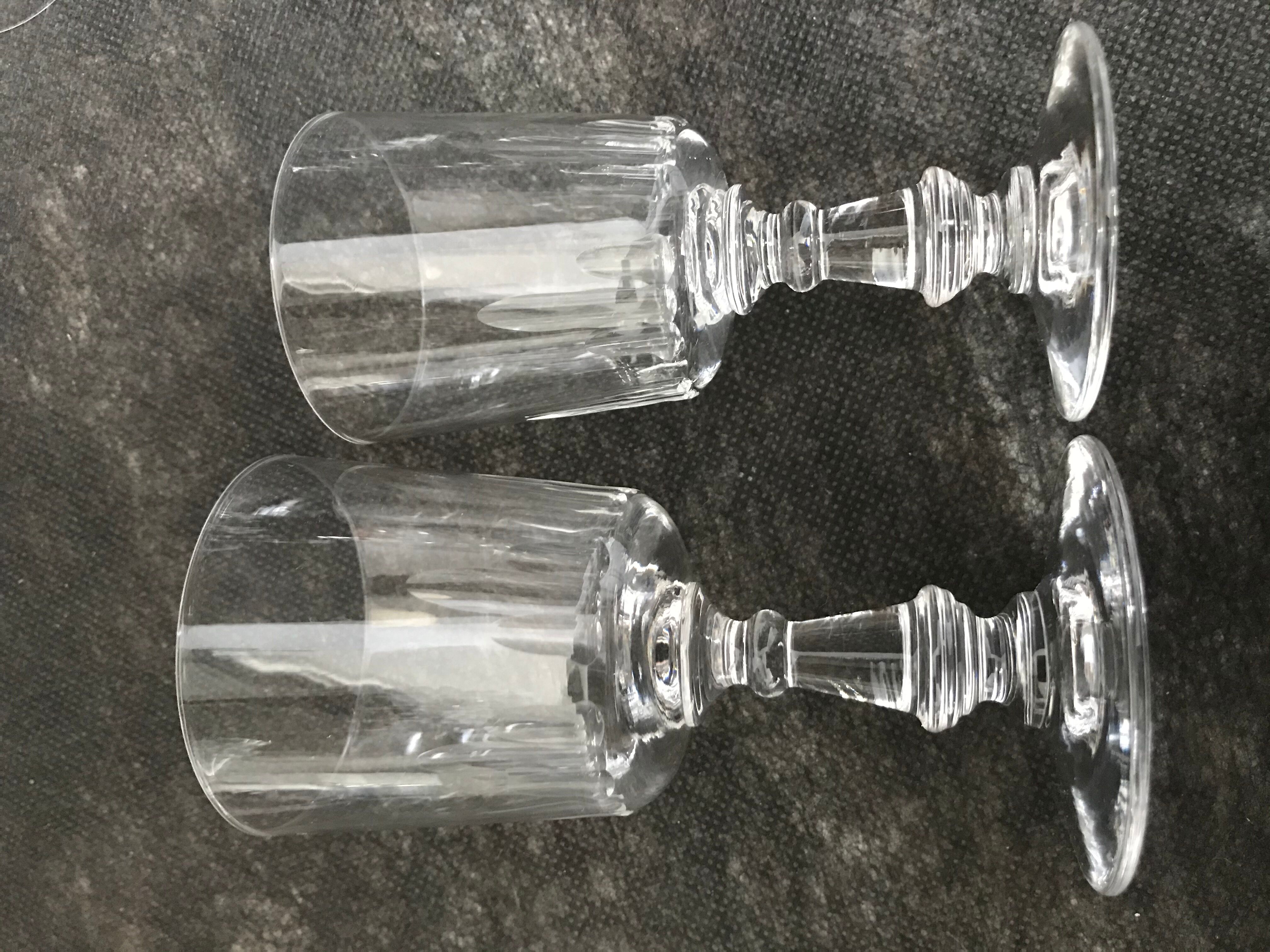 11 glasses and 1 wine carafe