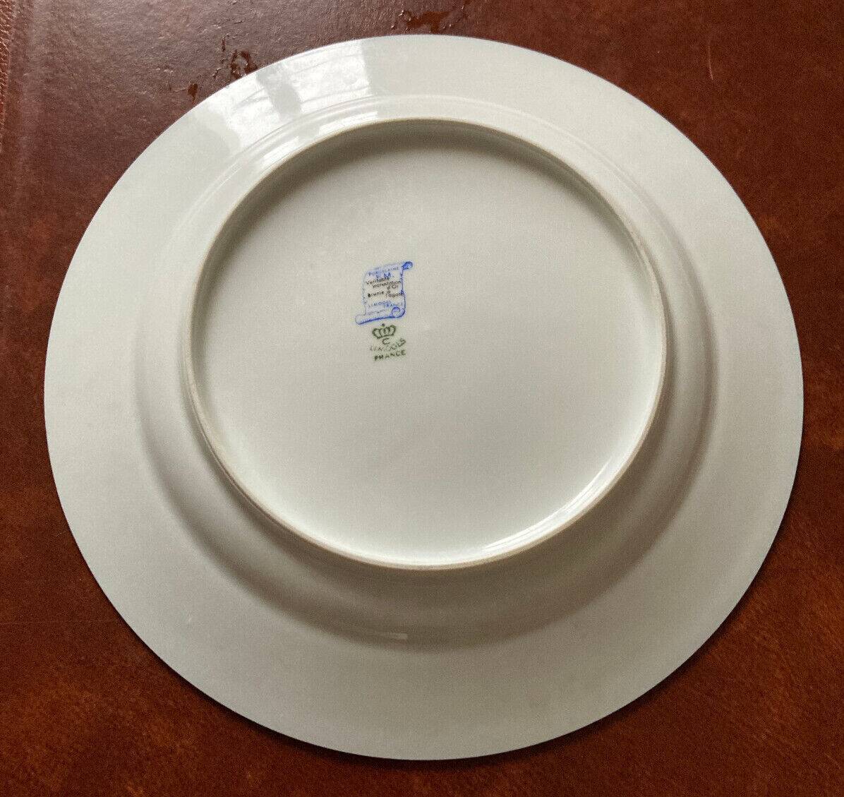 2 Limoges porcelain plates decorated with fine gold