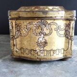 Old biscuit box Pernot Dijon embossed sheet metal lithographed early twentieth century