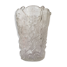 Molded glass vase