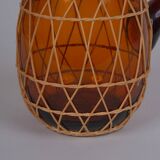 Amber Glass Pitcher