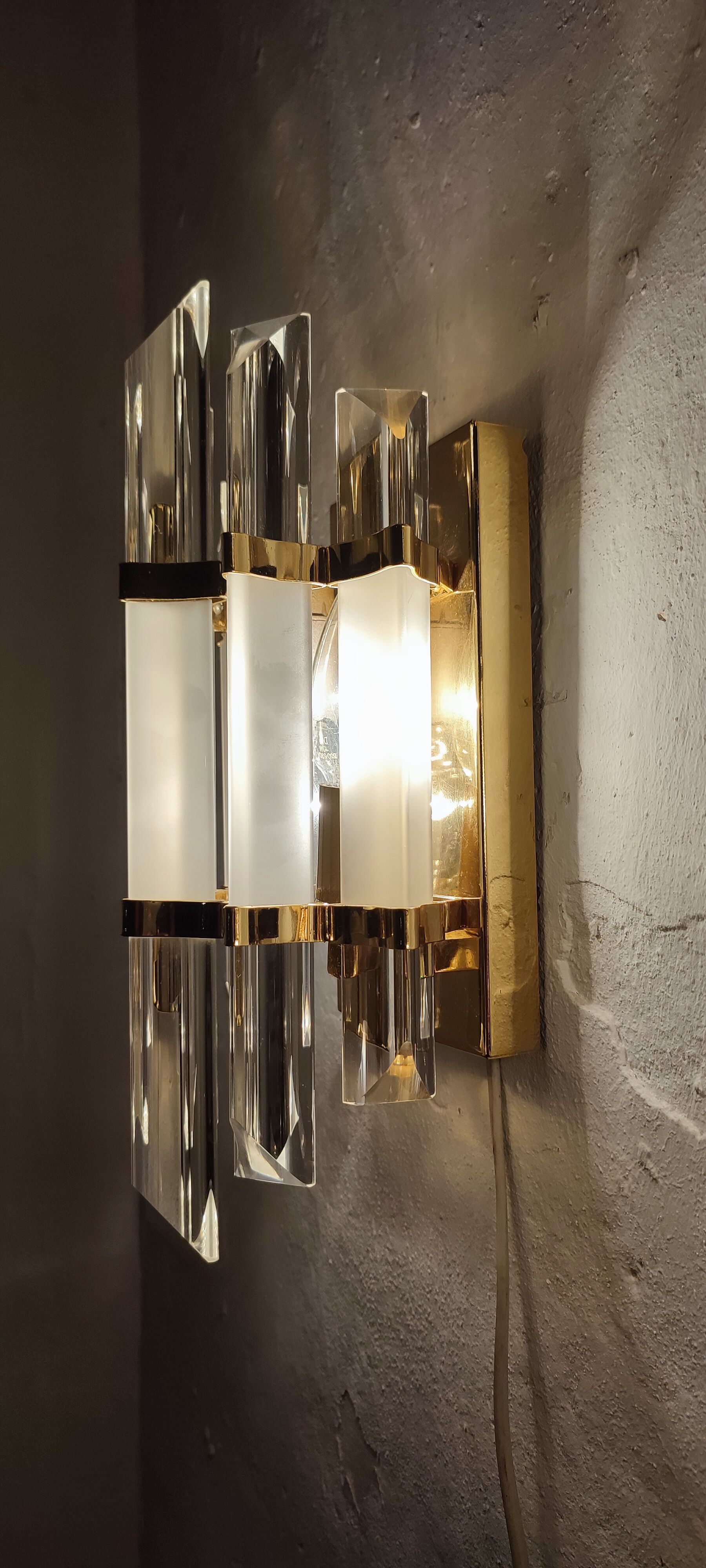 Appliques "Venini" of Murano glass. Italy 1980s.