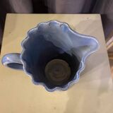 LAVENDER BLUE GLAZED TERRACOTTA WATER PITCHER