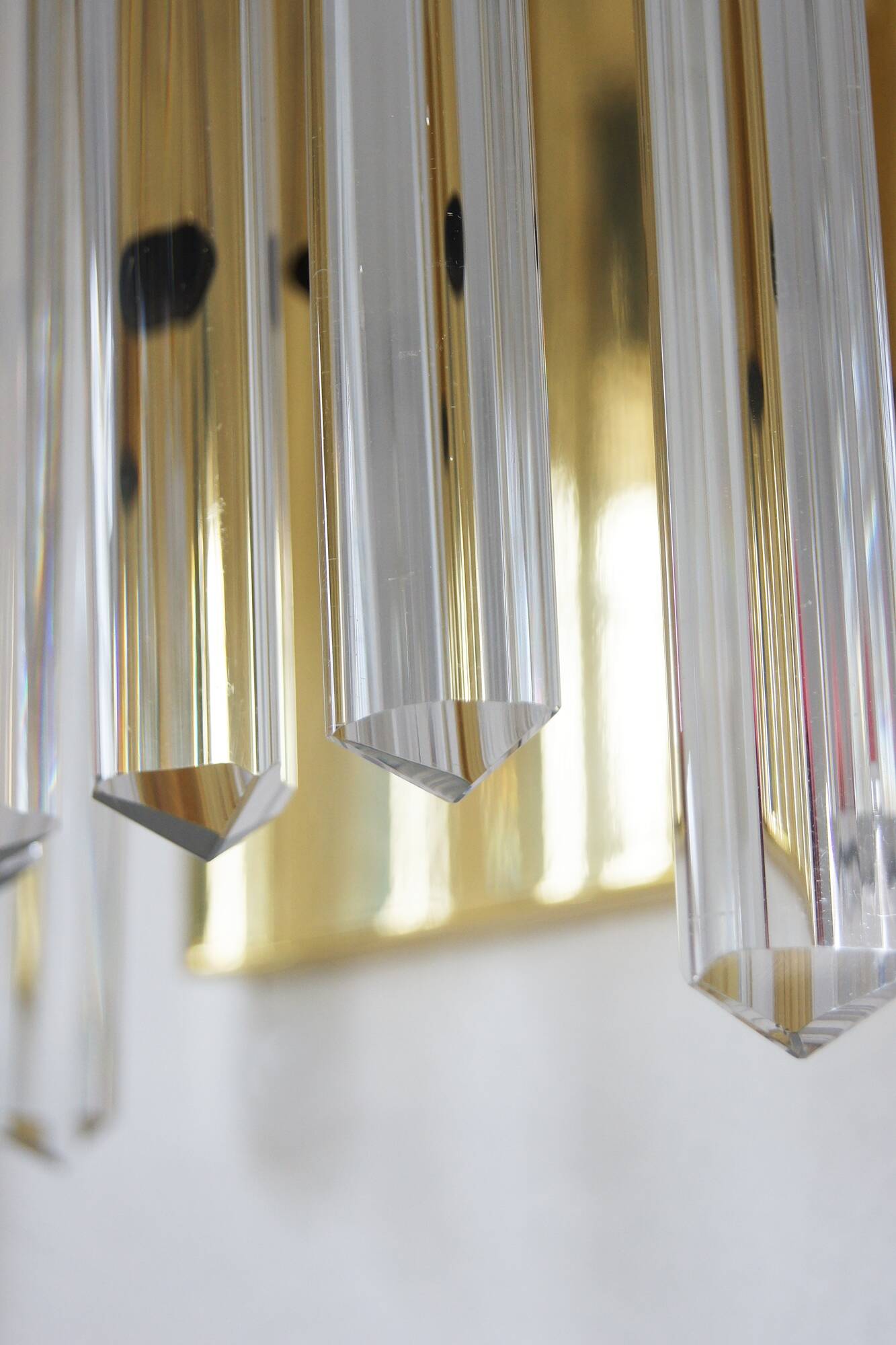 Two Large Wall Lamps in Style Venini