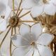 Audrey Hepburn, Delicious Murano Glass Ceiling Light White Wall Light Flowe
