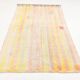 5x7 Pink & Yellow Striped Vintage Kilim Rug, 147x229Cm