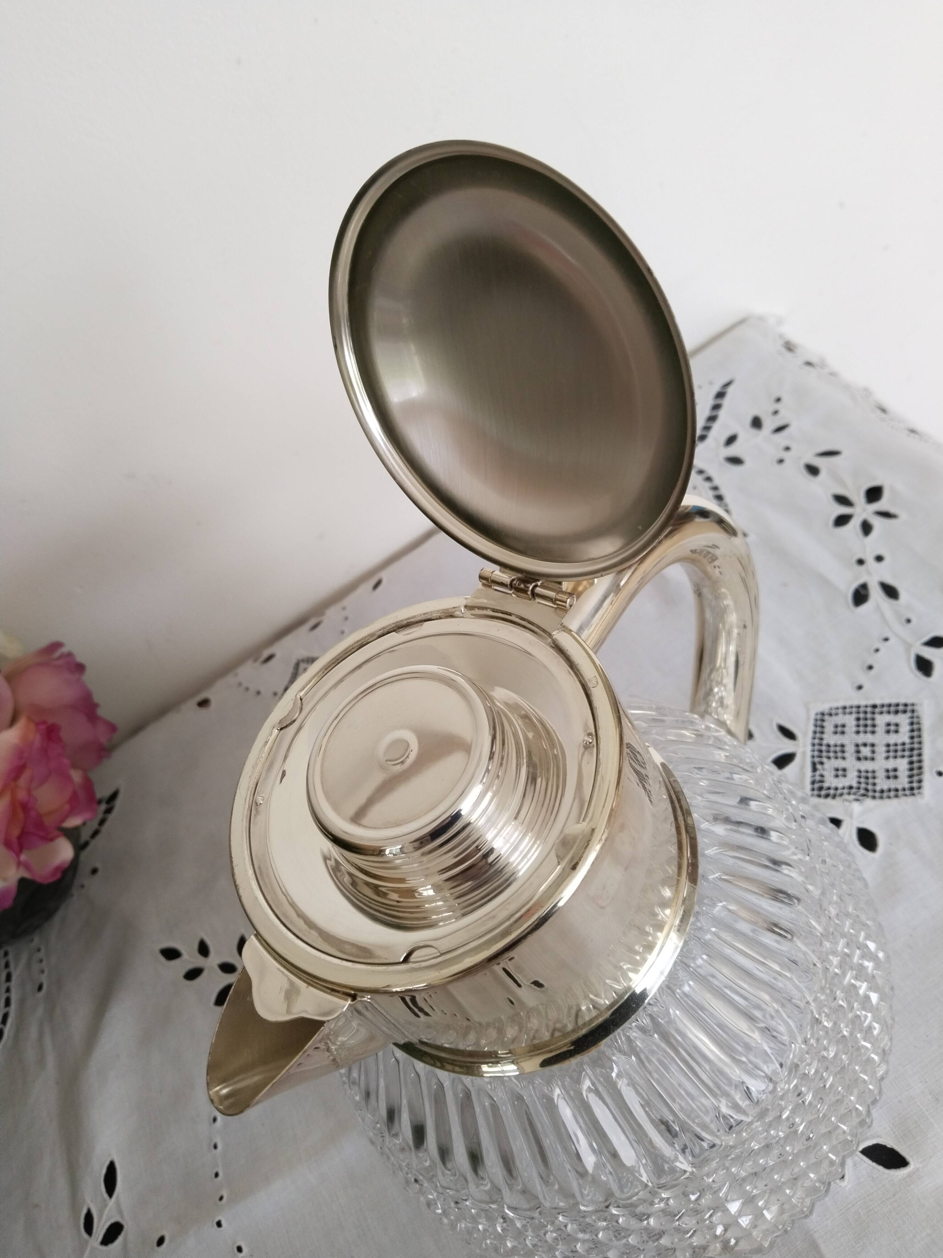 Water cooler, orangeade, crystal and silver