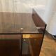 TV stand 70s smoked plexiglass