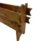 Vintage brutalist planter plant box sixties design wood