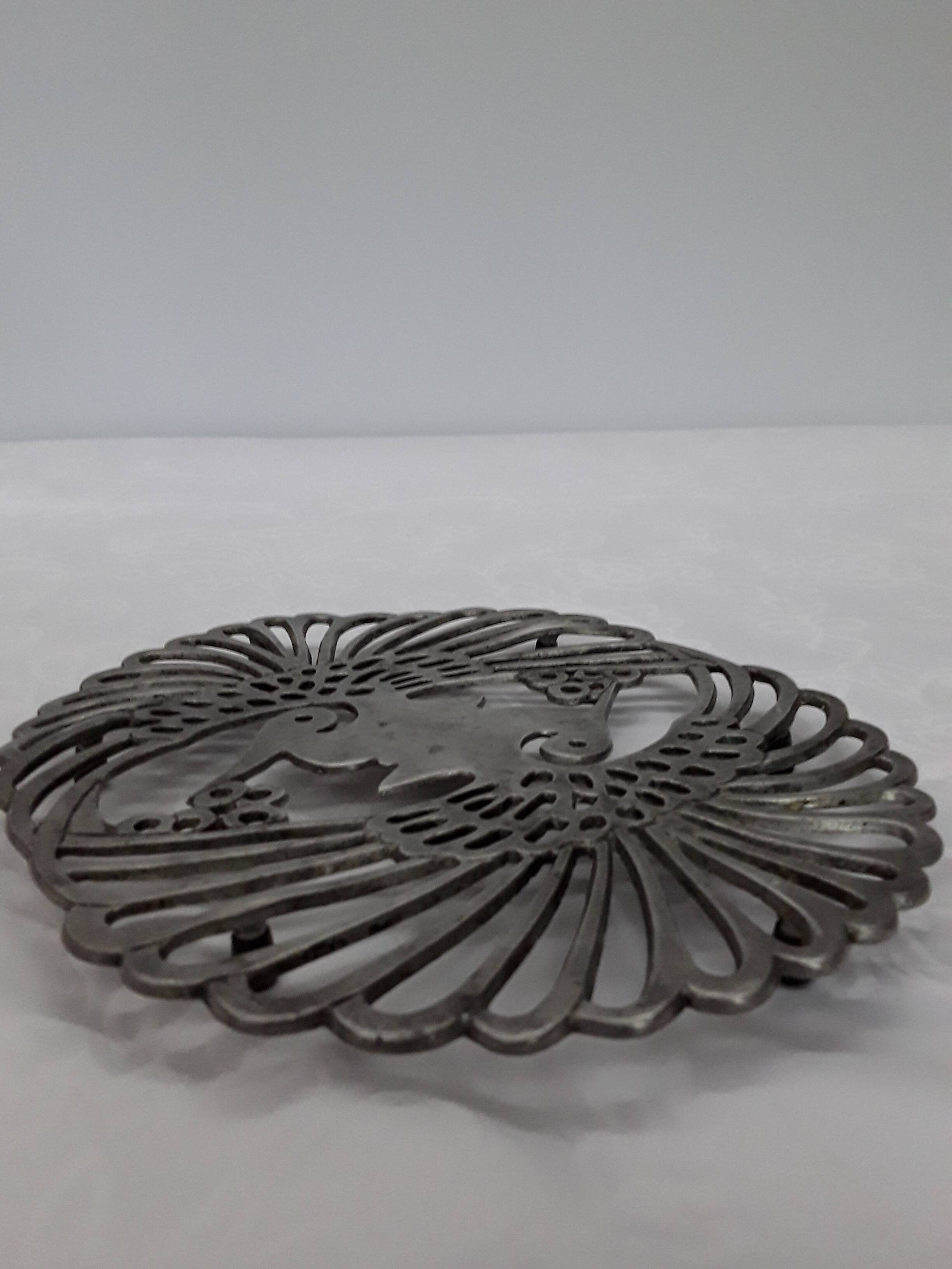 pewter trivet