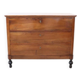 Antique Chest Of Drawers In Solid Walnut, Italy 19th Century
