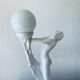 Ceramic naked dancer lamp