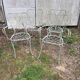 4 wrought iron chairs