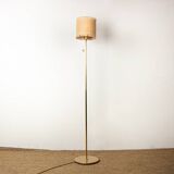 Swedish brass floor lamp, cast iron base, model G 019 by Bergboms 1960