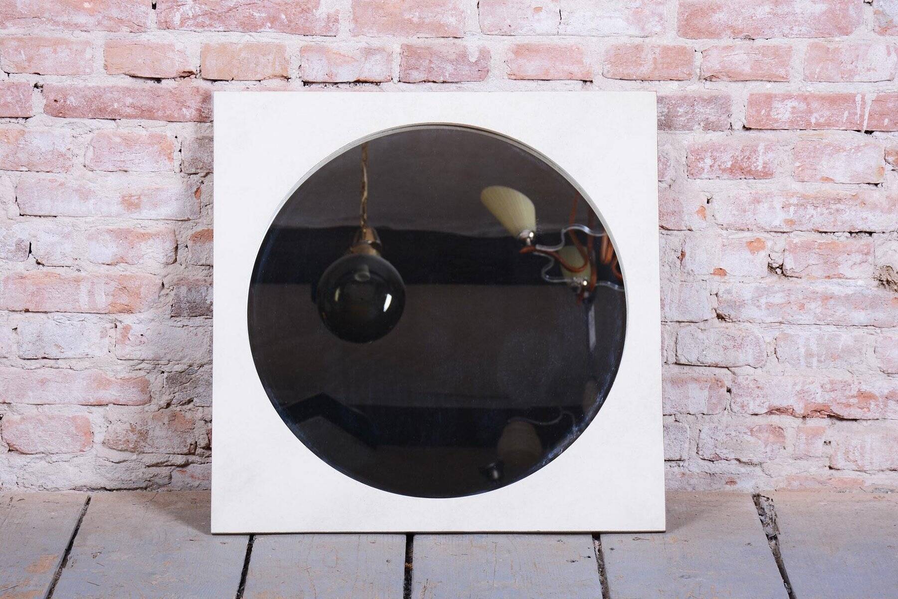 Mid-Century Czech Wall Mirror with Wooden Frame, 1970s