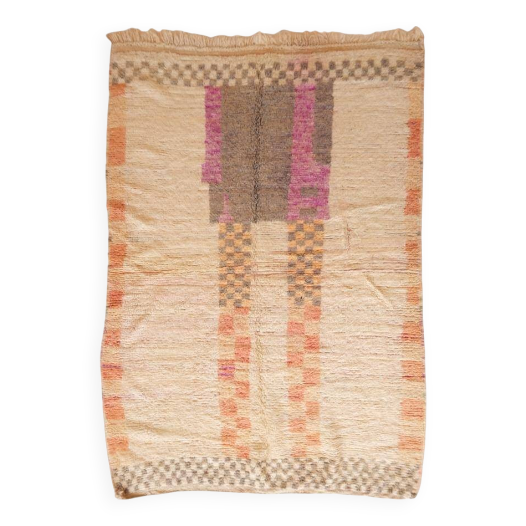 Berber sheep wool rug - 223 x 147 cm