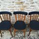 12 mismatched bistro chairs