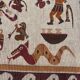 Belle tapisserie tribale péruvienne d'époque art déco