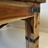 Rectangular coffee table in solid acacia and fittings