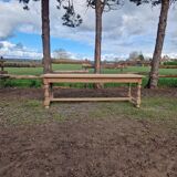 Solid oak farm table