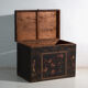 Antique chest painted in pine wood – China, around 1900