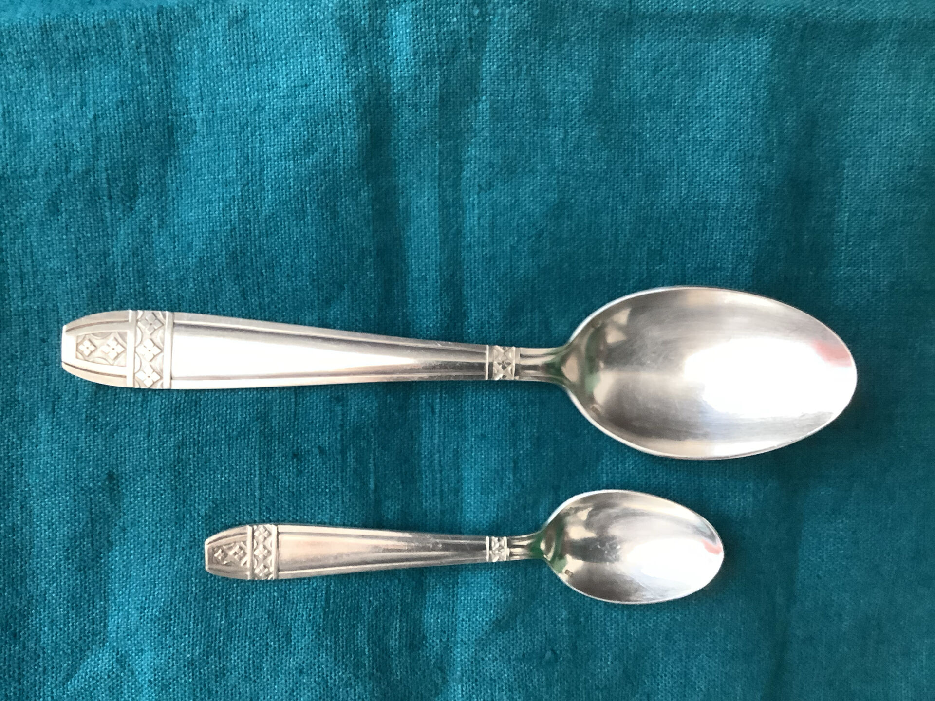 Art Deco Baptism Set Metal + Stamps