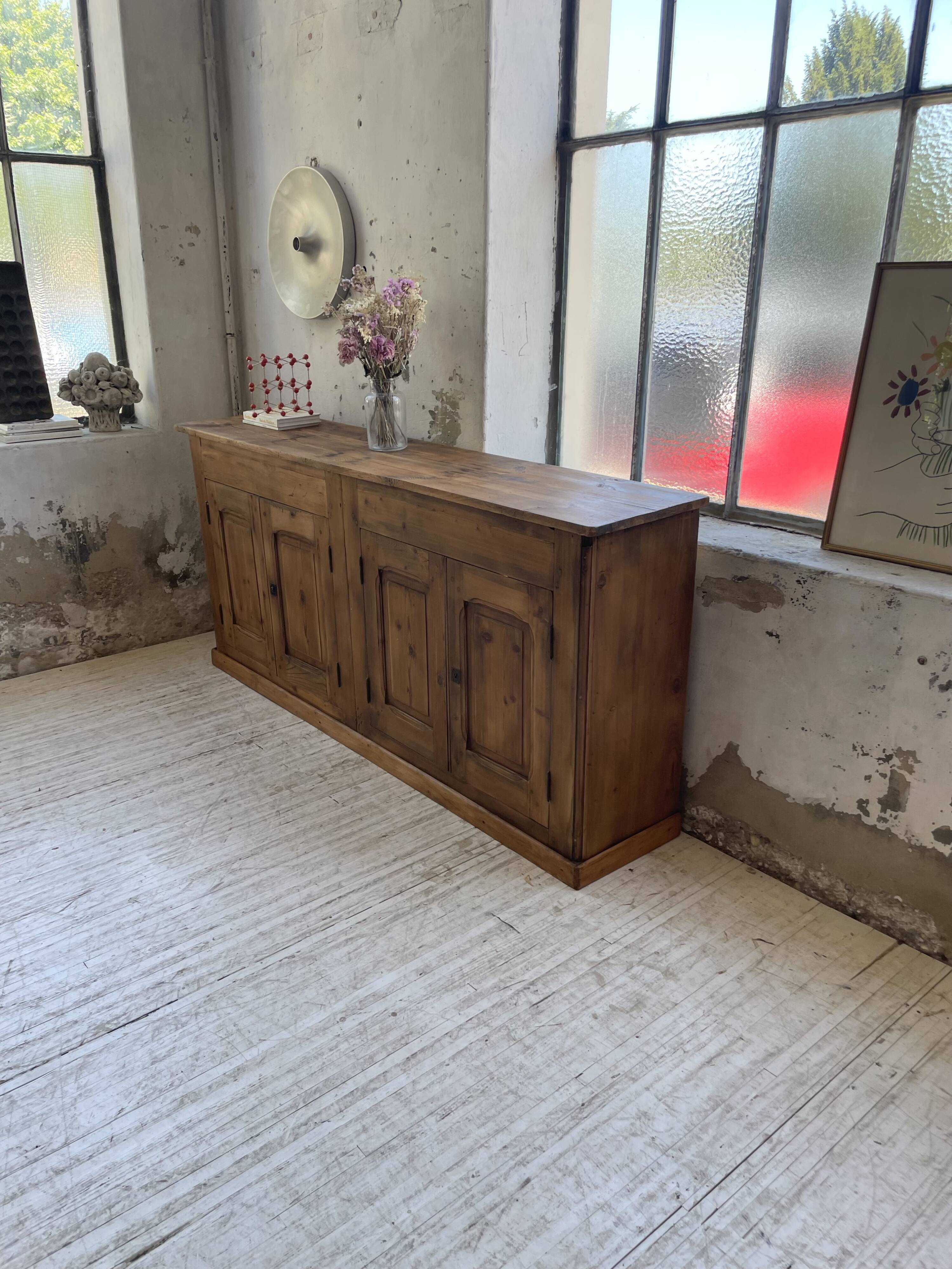 2m pine craft furniture sideboard