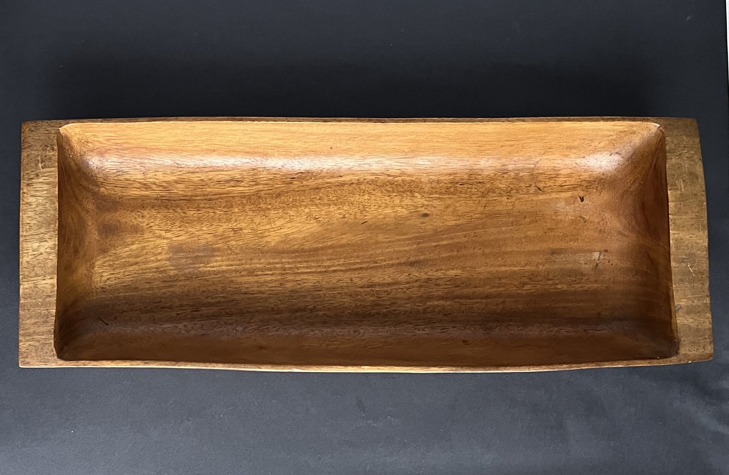 Wooden tray, rectangular