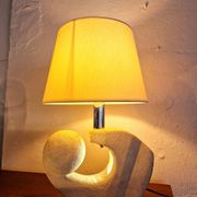 Stone sculptural lamp by Albert Tormos, France