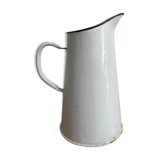 Antique enamelled broc vase