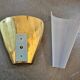 Pair of brass wall lights in Mid Century Modern style attributed to Stilnovo.