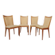 Ensemble de 4 chaises modernes, Danemark, années 1950