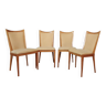 Ensemble de 4 chaises modernes, Danemark, années 1950