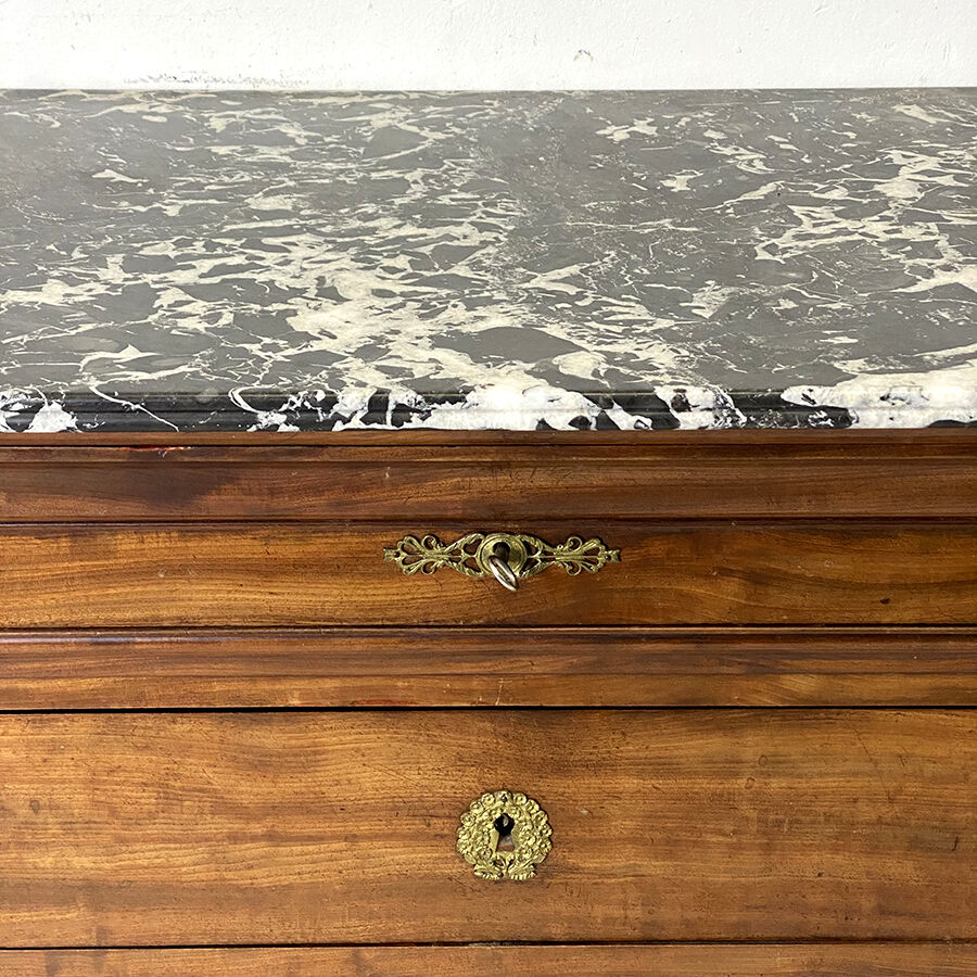 Commode louis philippe acajou et placage d'acajou