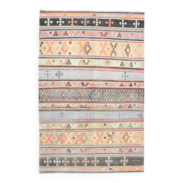 Multicolor Bohemian Decor, 177x276 Cm, Vintage Kilim Rug